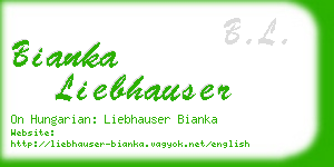 bianka liebhauser business card